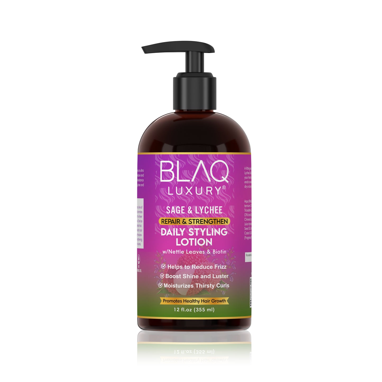 Lotion coiffante quotidienne à la sauge et au litchi
