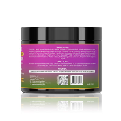 Mascarilla capilar reparadora y fortalecedora de salvia y lichi