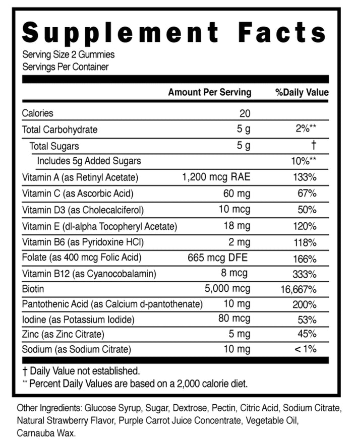 Healthy Hair Adult Gummies-Vitamins