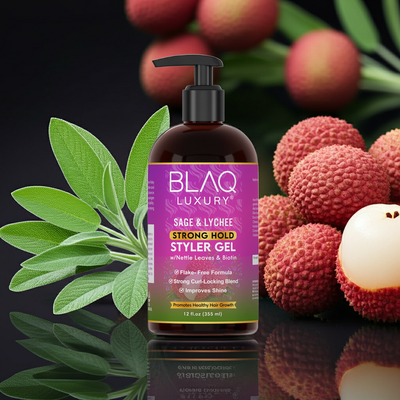 Gel coiffant tenue forte à la sauge et au litchi