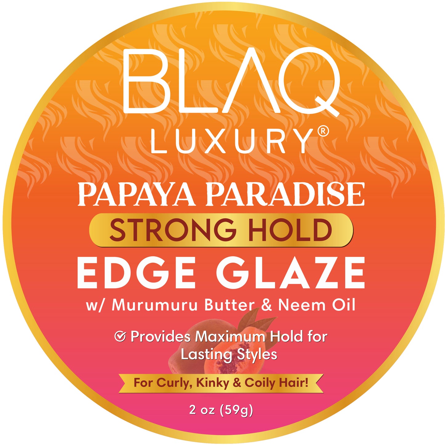 Papaya Paradise Strong Hold Edge Glaze