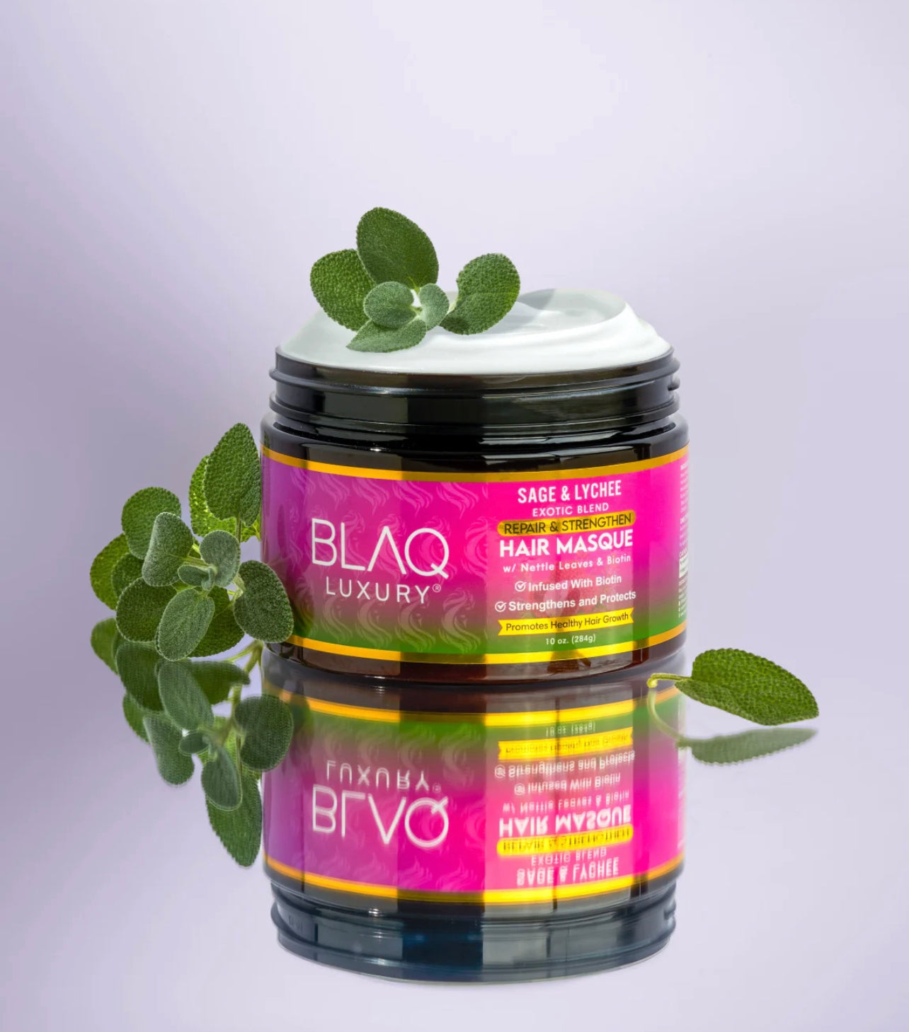 Sage & Lychee Hair Masque | Hair Growth & Deep Hydration – Blaq