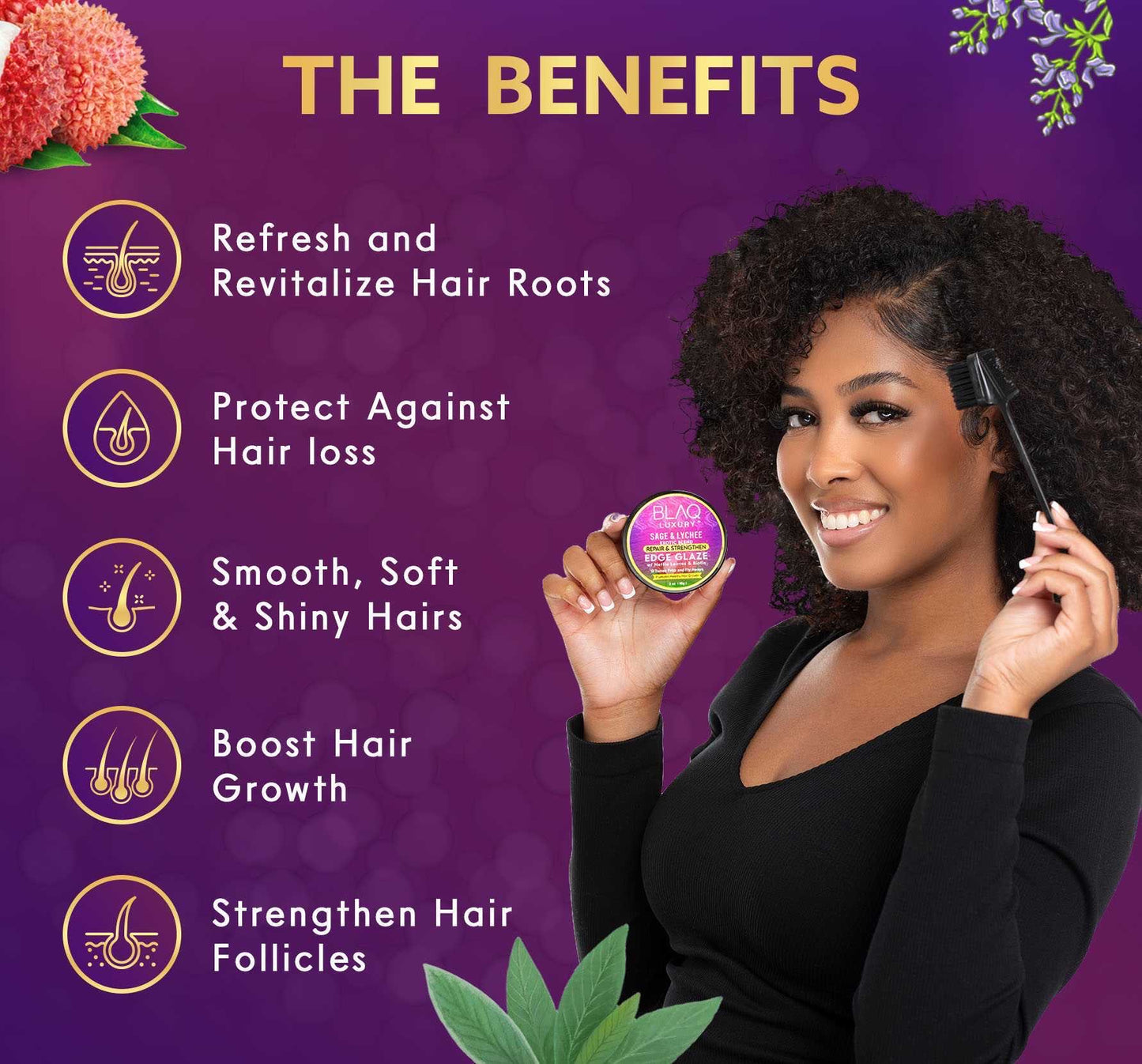 Sage & Lychee Edge Glaze- For Healthy Edges