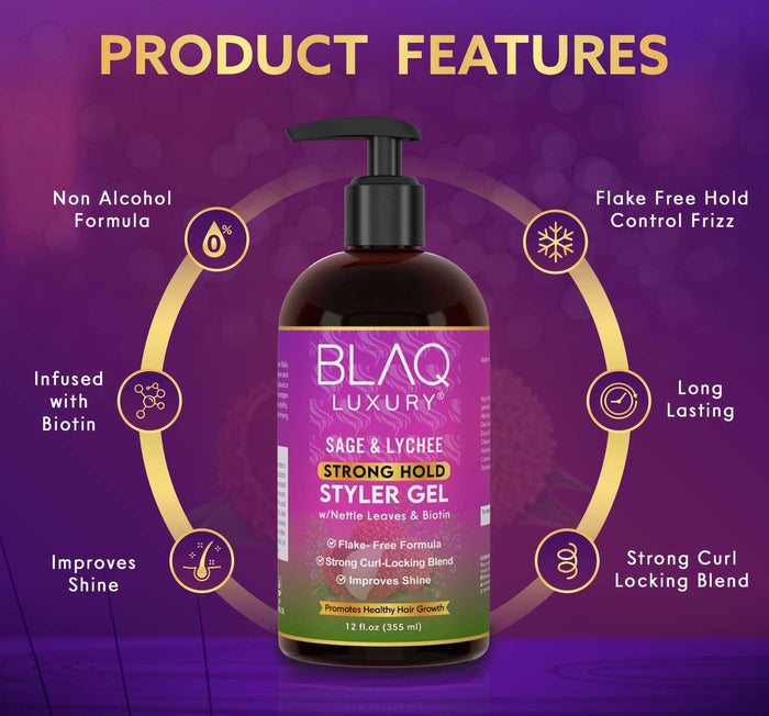 Sage & Lychee Strong Hold Styler Gel