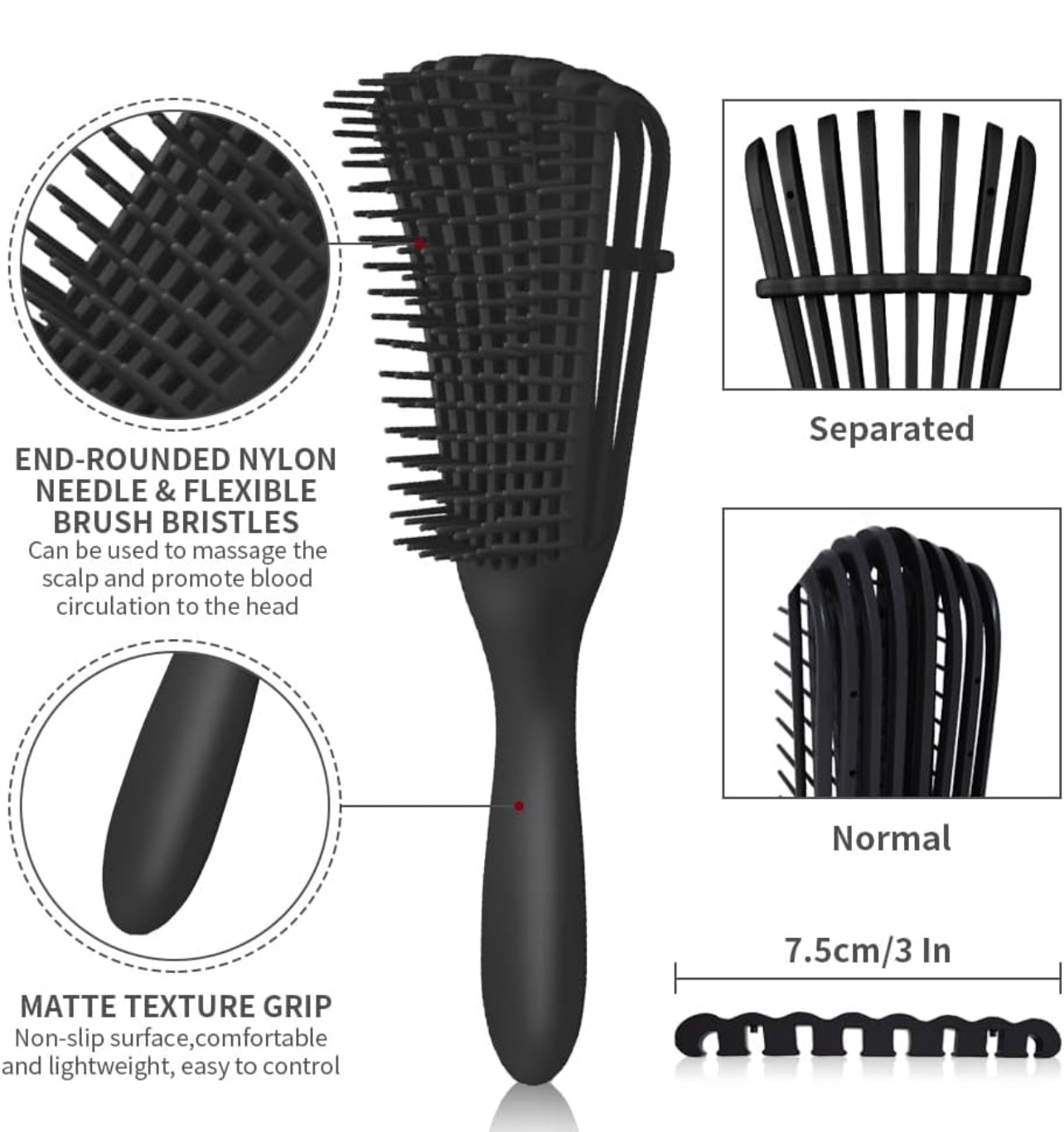 Hair brush for clearance natural hair